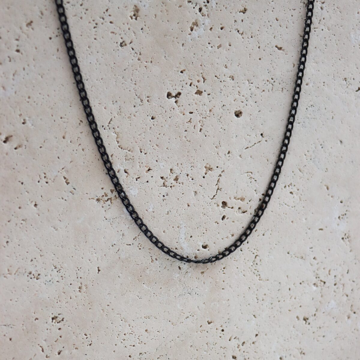 Black chain necklace
