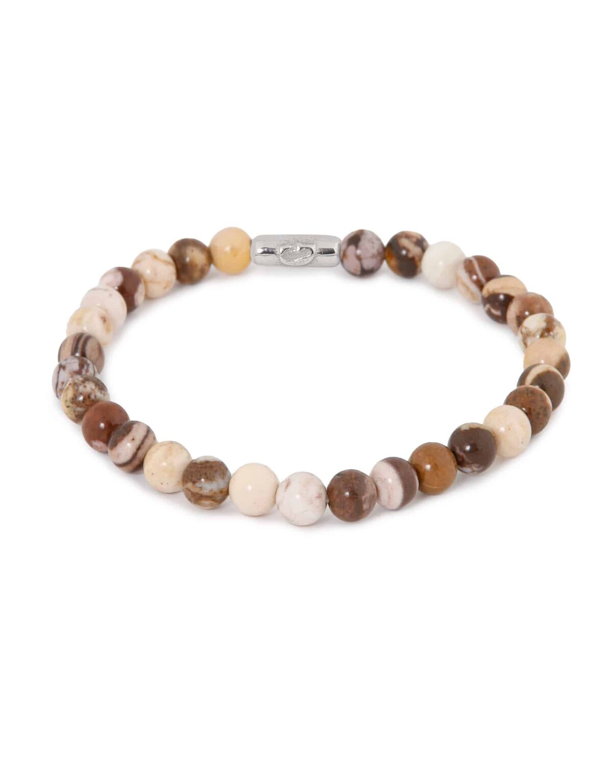 Big brown bracelet silver