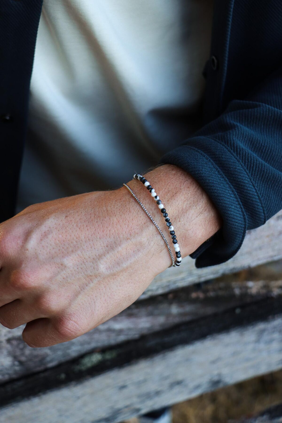 Mini square bracelet silver