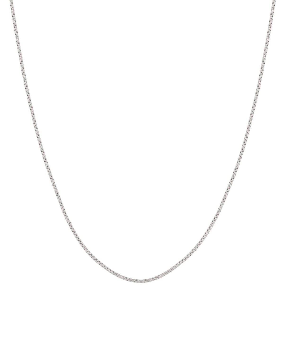 Mini square necklace silver