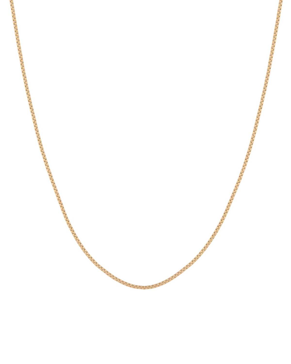 Mini square necklace gold