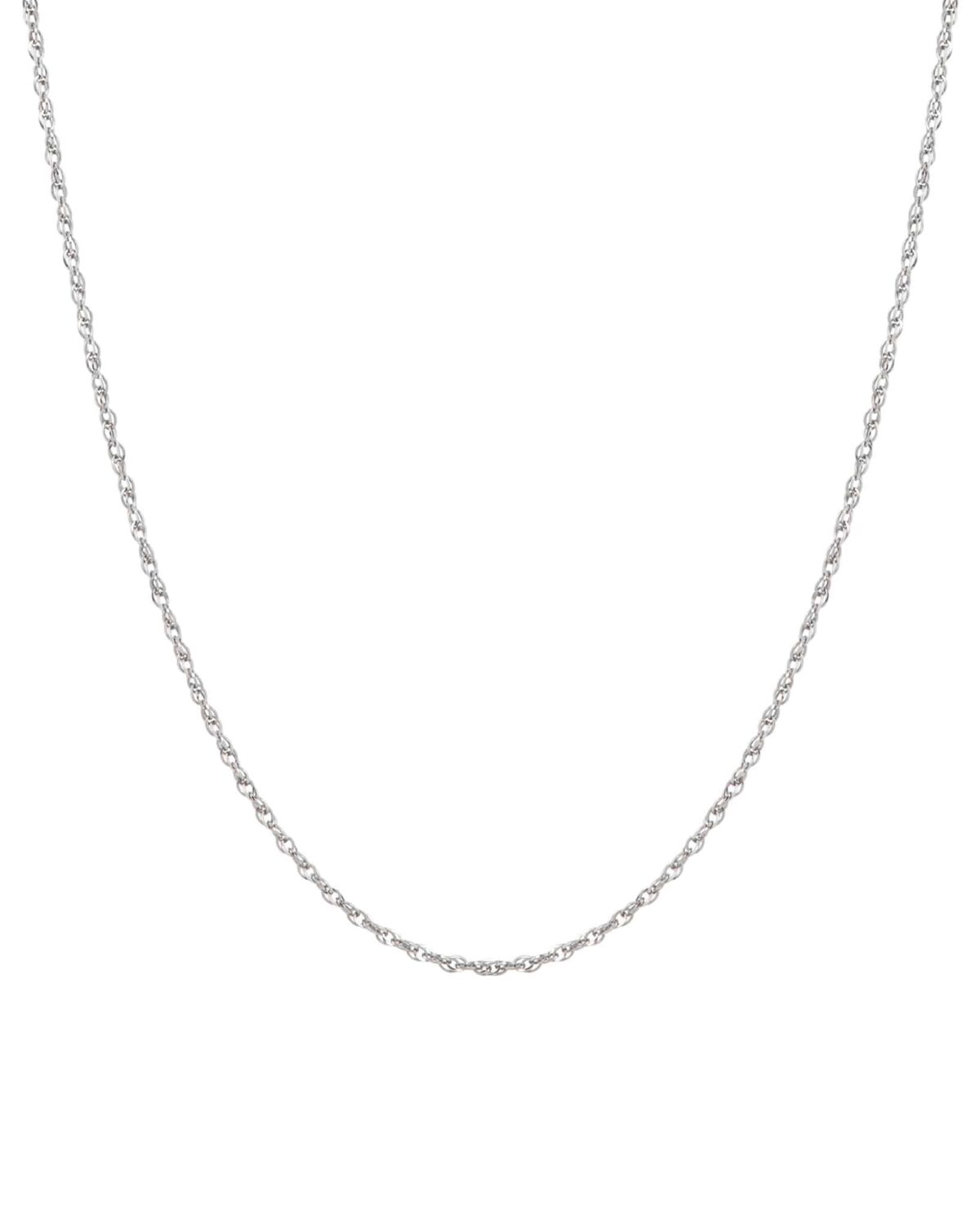 Thin chain necklace silver