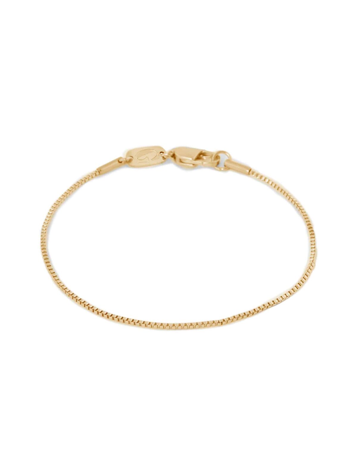 Mini square bracelet gold