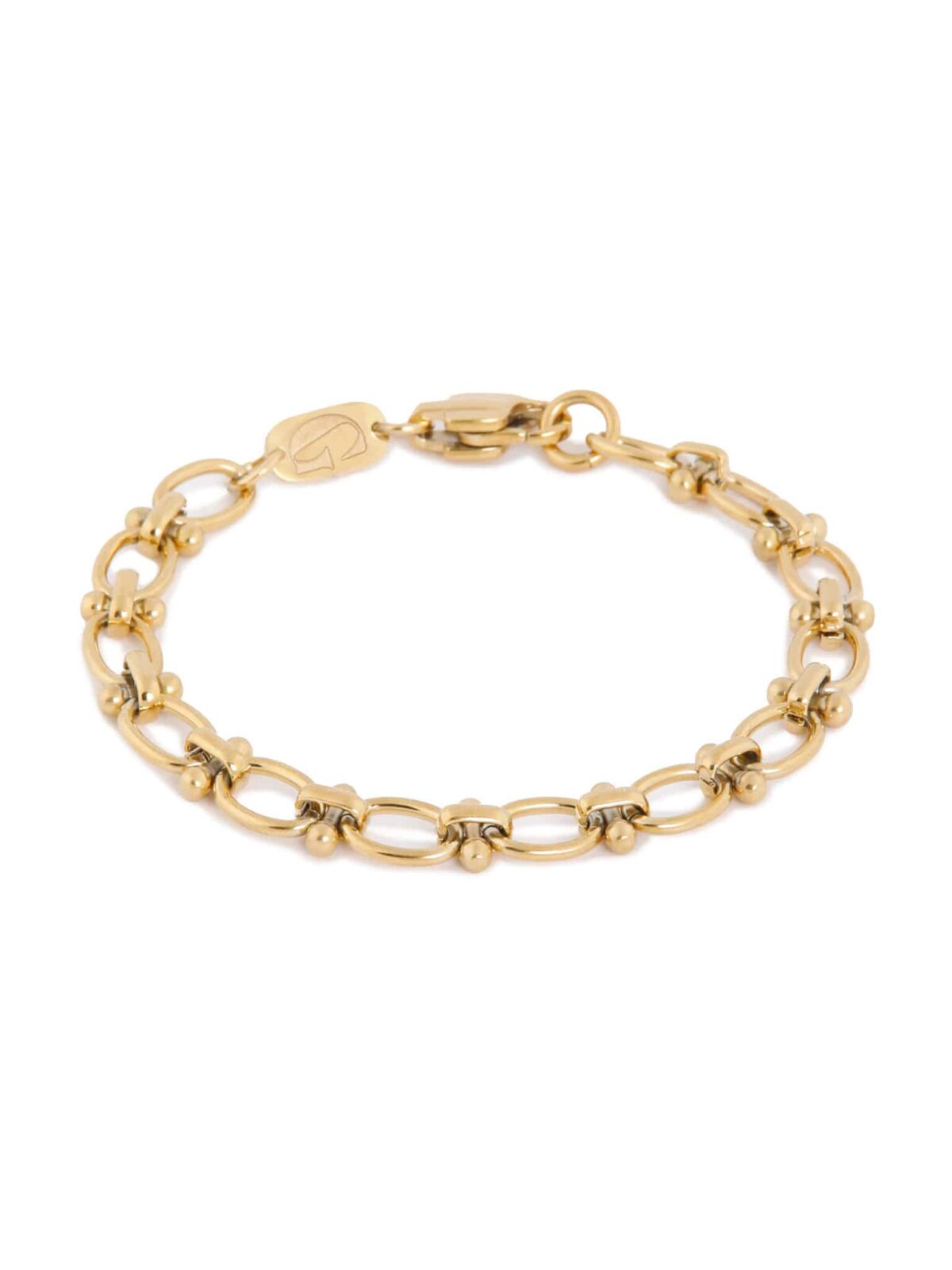 Oval dots bracelet gold