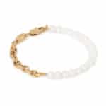 Half pearl bracelet gold