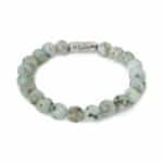 Marble green bracelet silver