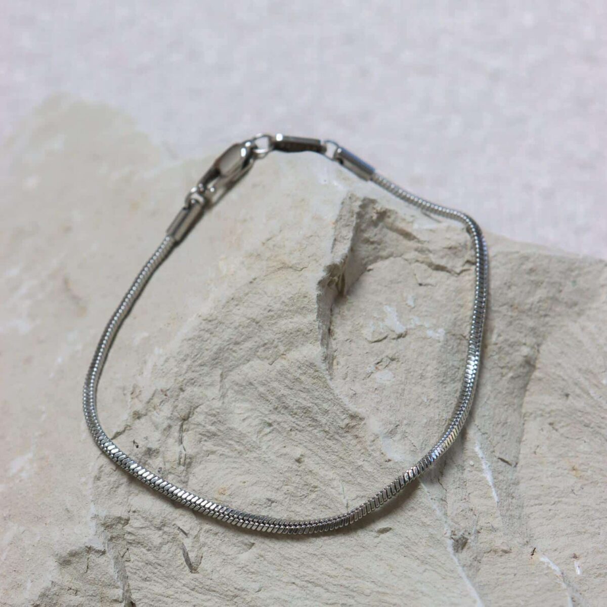 Small snake bracelet silver