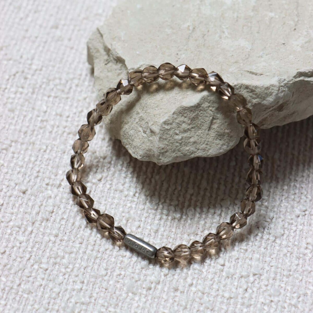 Rocky grey bracelet silver