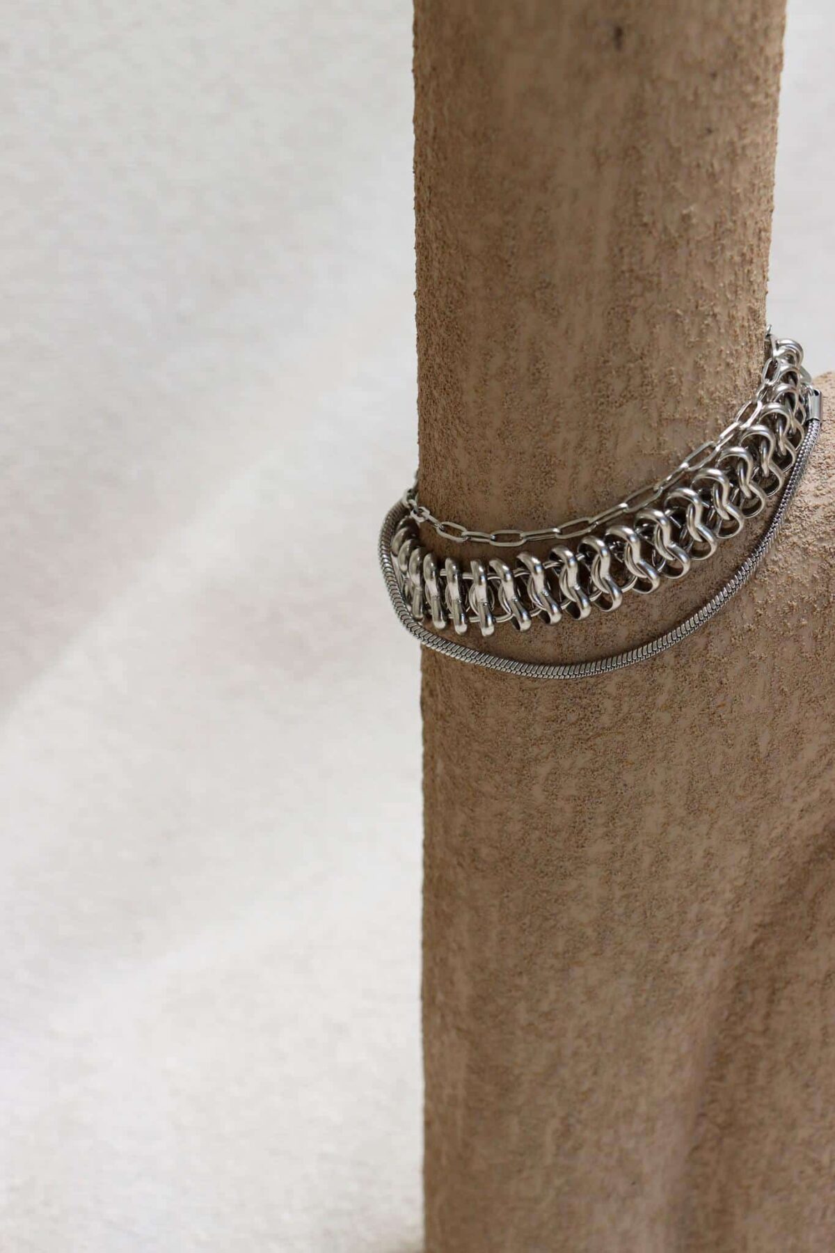 Small snake bracelet silver