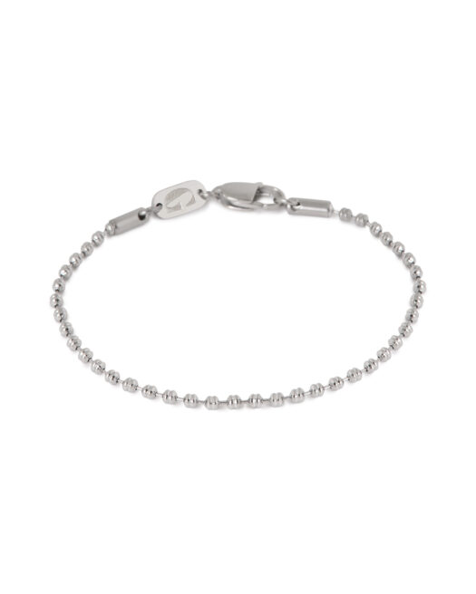 Double ball bracelet silver